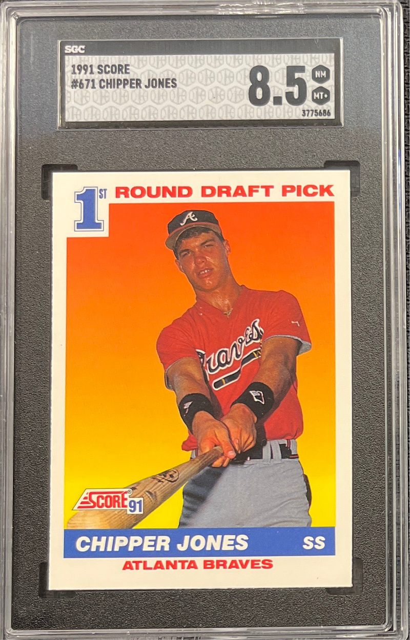 1991 Score Chipper Jones SGC 8.5