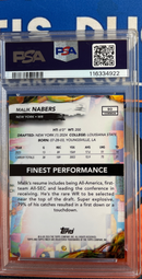 2024 Finest Malik Nabers PSA 9