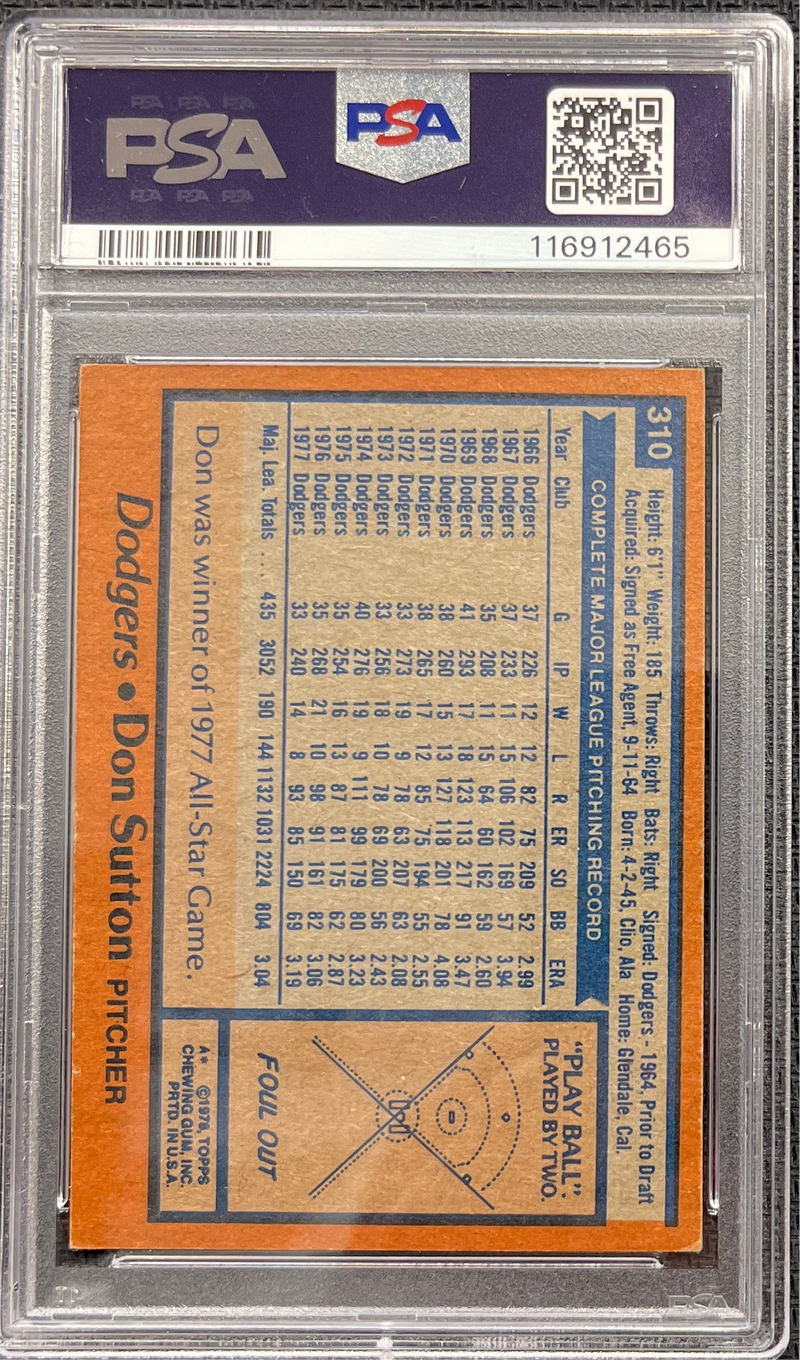 1978 Topps Don Sutton