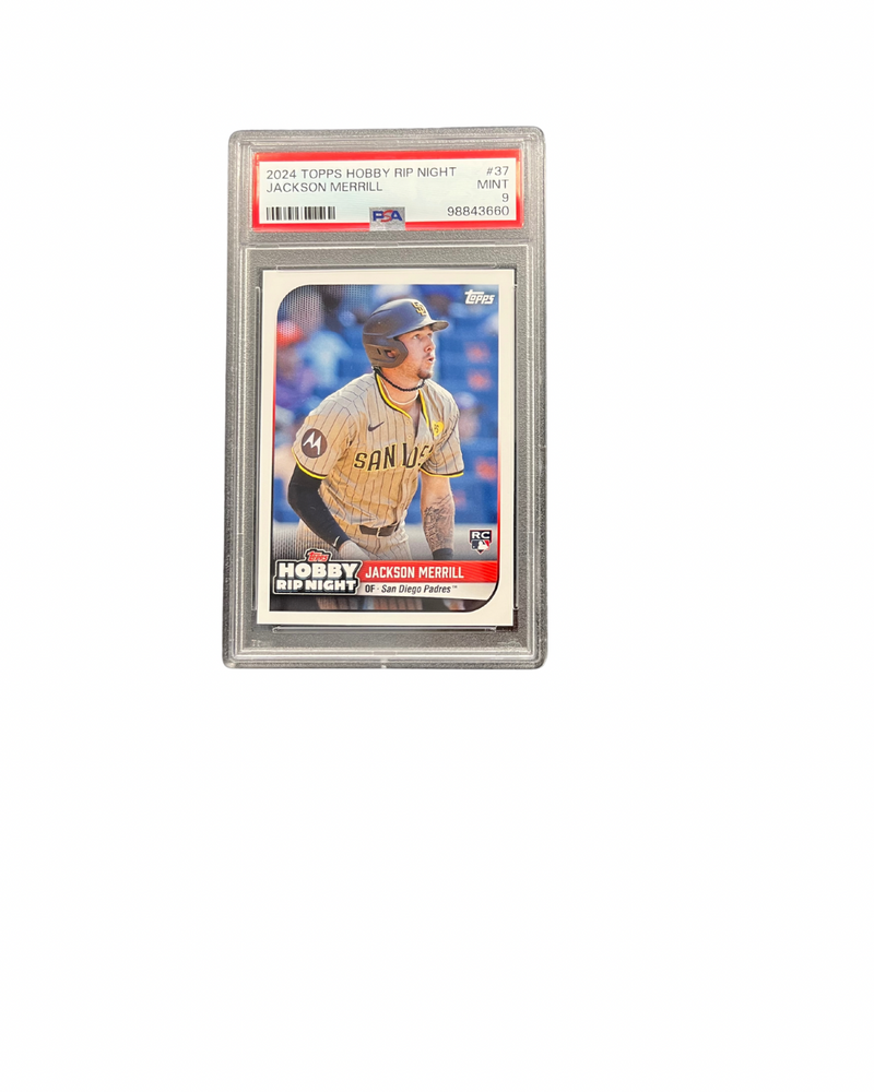 2024 Topps Hobby Rip Night Jackson Merrill PSA 9