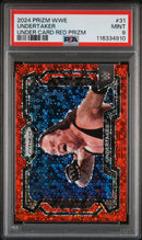 2024 Prizm WWE Undertaker Under Card Red Prizm PSA 9