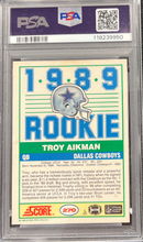1989 Score Troy Aikman PSA 6