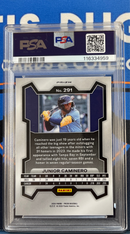2024Prizm Junior Caminero Green Prizm PSA 9