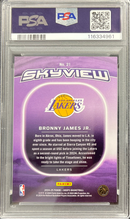 2024 Hoops Bronny James Jr Skyview PSA 9