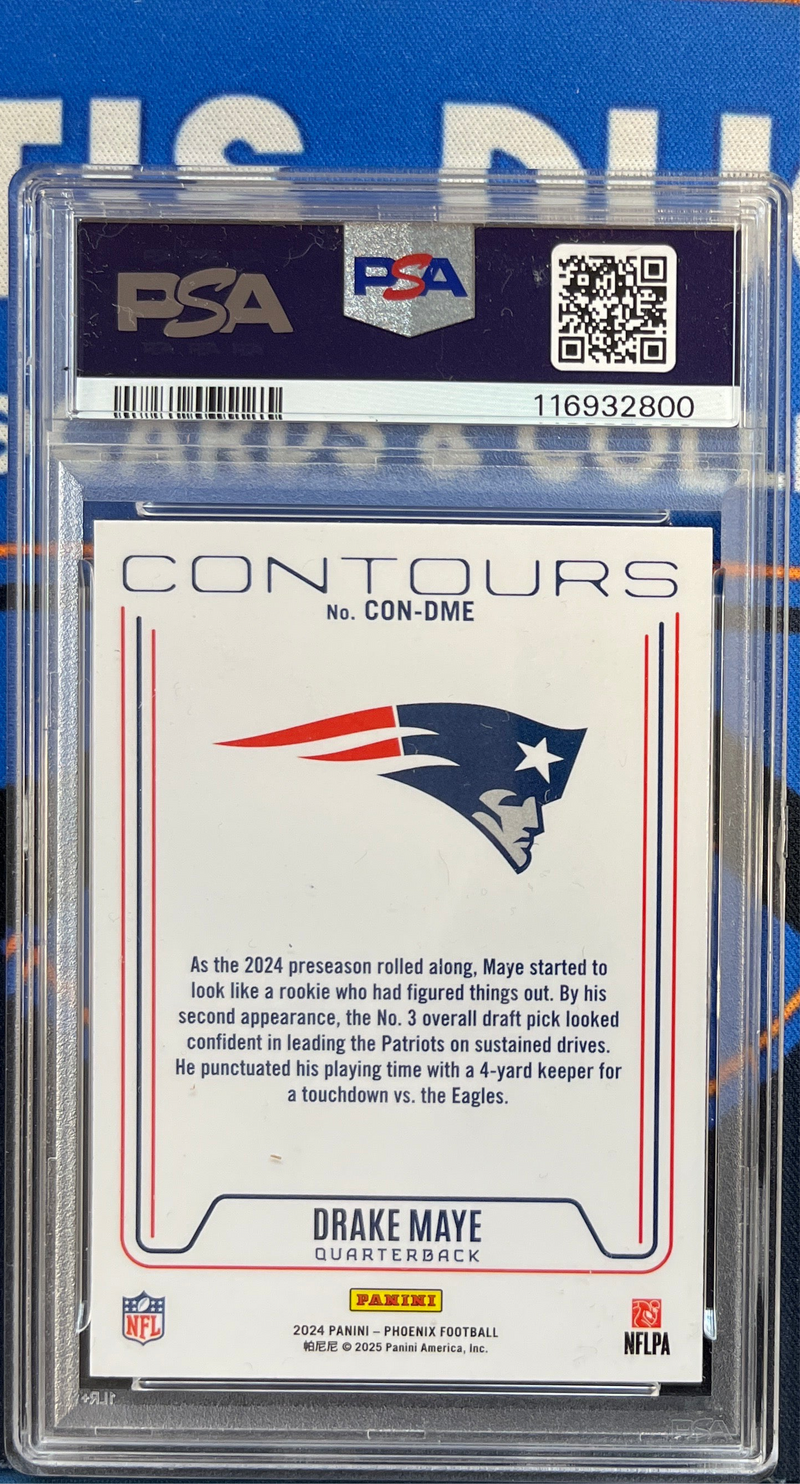 2024 Phoenix Drake Maye Contours PSA 9
