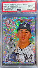 2023 Platinum Anniversary Oswald Peraza Speckle Refractor PSA 10