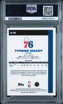2025 Topps Silver Pack Tyrese Maxey Green PSA 9