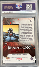 2024 Renditions Spider-Man Riot Ghost-Spider Pink PSA 9