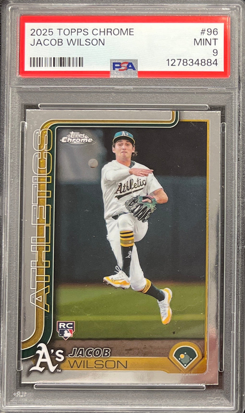 2025 Topps Chrome Jacob Wilson PSA 9