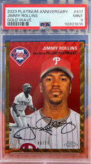 2023 Platinum Anniversary Jimmy Rollins Gold Wave PSA 10