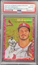 2023 Platinum Anniversary Nolan Arenado Toile Cream/Fuchsia PSA 8