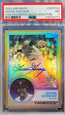 2024 Archives Goose Gossage Fan Favorites Auto-Gold-Foil PSA 7