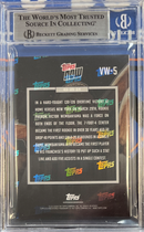 2024 Topps Now Victor Wembanyama Youngest ever 40 point 20 rebound game card