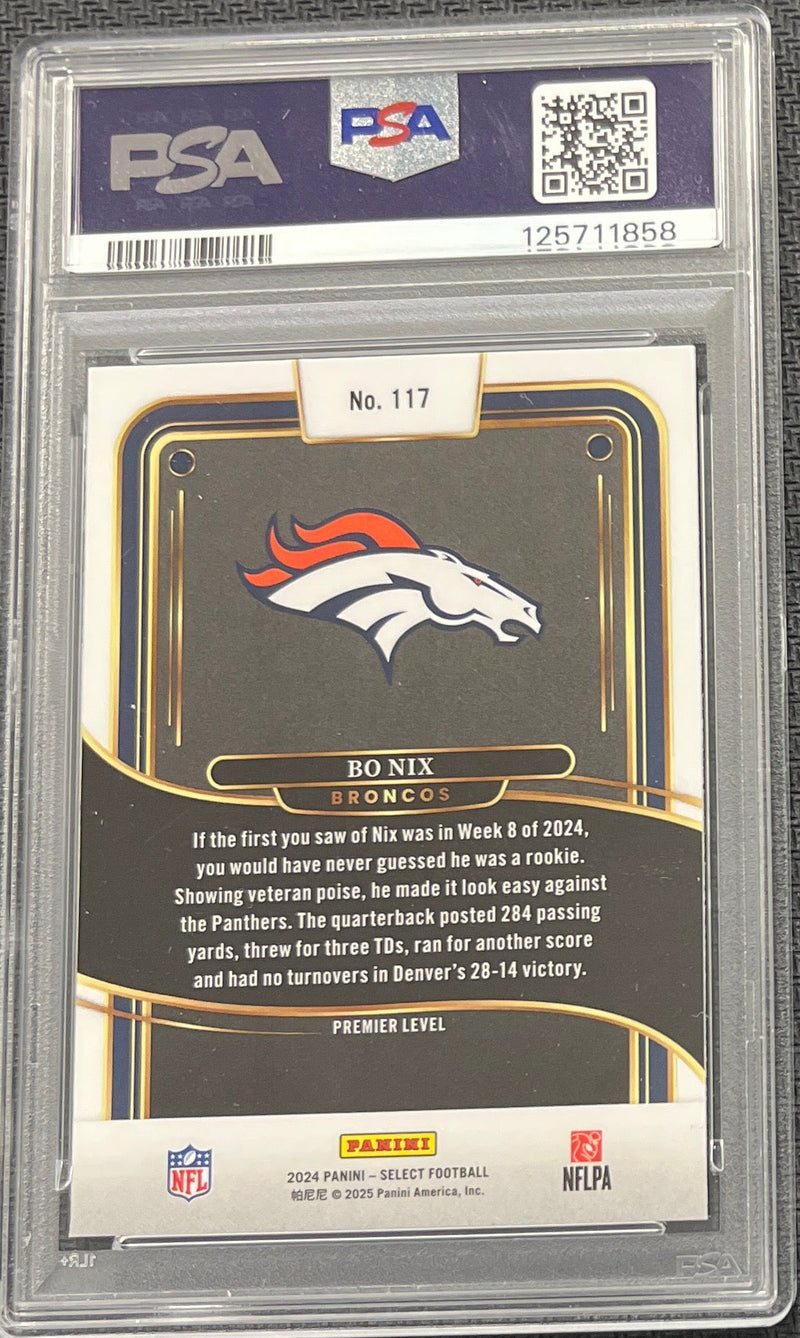 2024 Select Bo Nix PSA 9