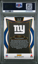 2024 Select Malik Nabers Red & Yellow Shock PSA 9