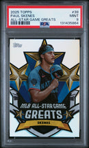 2025 Topps Paul Skenes All-Star Game Greats PSA 9