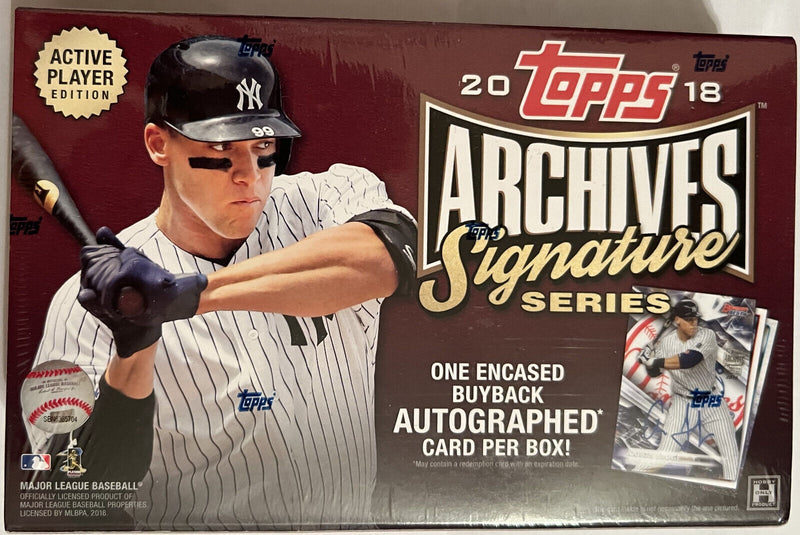 2018 Topps Archives Signature Active Player Edition Baseball Box