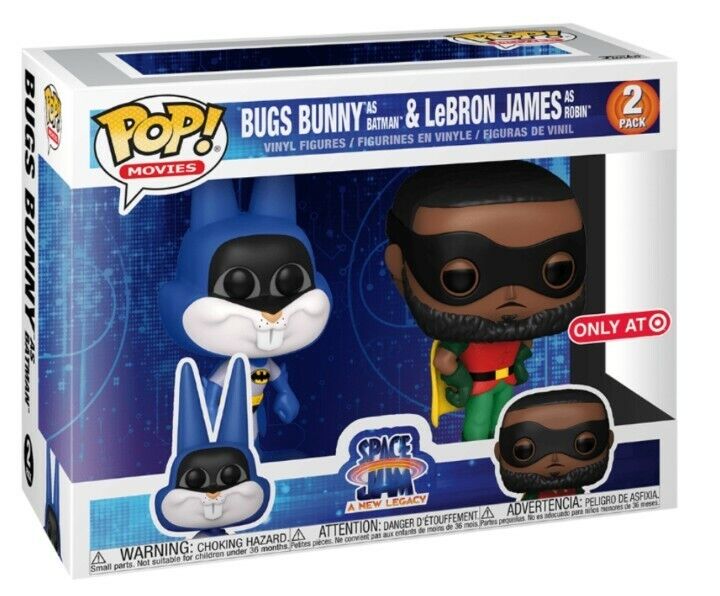 Space Jam: A New Legacy Funko Pop! Bugs Bunny & LeBron James (as Batman & Robin) (2-Pack)