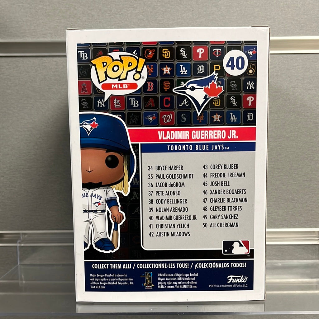 Funko Pop Vladimir Guerrero Jr. #40 Away Jersey Toronto Blue Jays